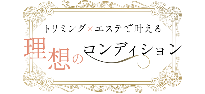 トリミング×エステで叶える理想のコンディション